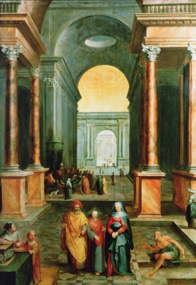Christ in the Temple, 1598 by Karel van Mander III